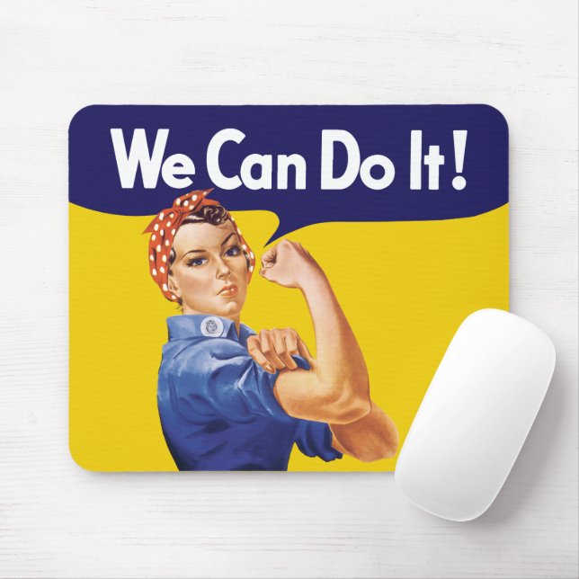 Vi kan göra det! Rosie the Riveter Musmatta (Med mus)