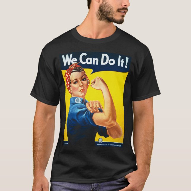 Vi kan göra det! Rosie the Riveter  T Shirt (Framsida)