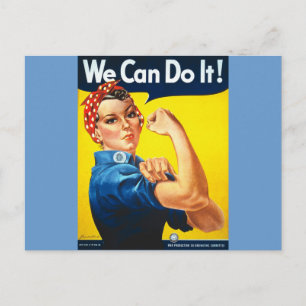 Vi kan göra det! Rosie the Riveter Vykort