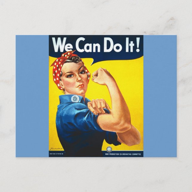 Vi kan göra det! Rosie the Riveter Vykort (Framsida)