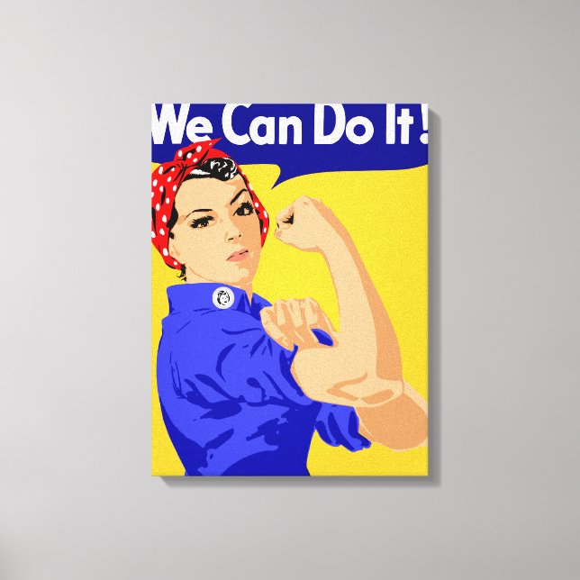 Vi kan göra det! Rosie The Riveter WII Poster Canvastryck (Framsida)
