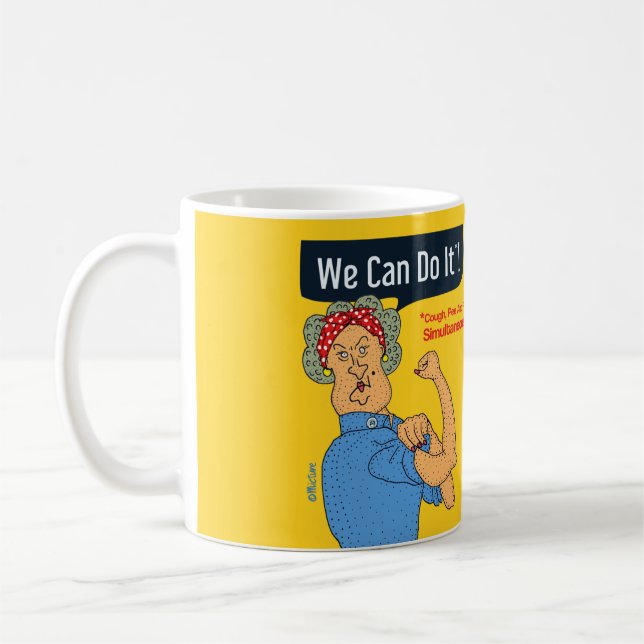 Vi kan göra det - som är roligt kaffemugg (Vänster)