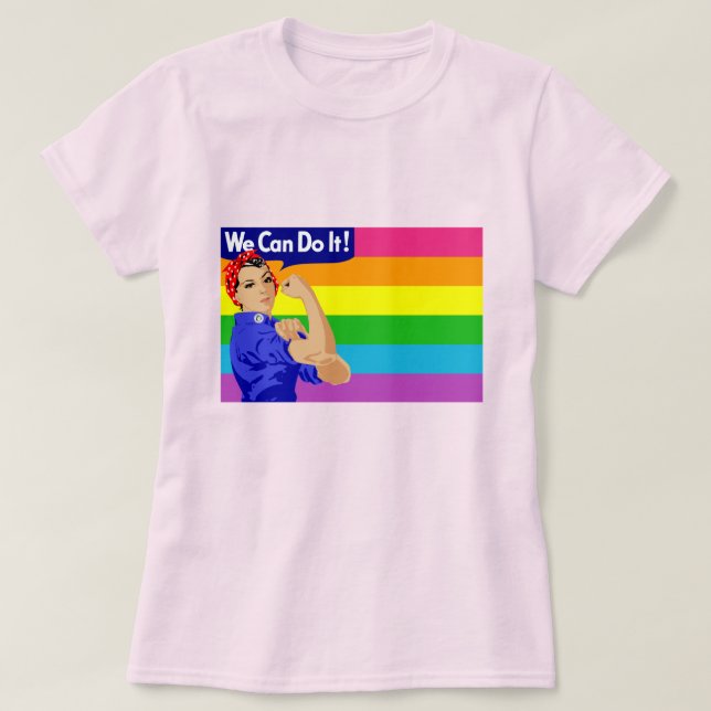 VI KAN GÖRA DET! VÄGAREN OCH GAY PRIDE TEE (Design framsida)