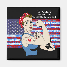 Vi kan göra det, vi gjorde det, Patriotic Women Ma Magnet