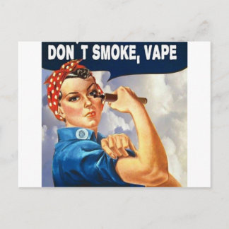 Vi kan göra det! Vi kan Vape! Vykort