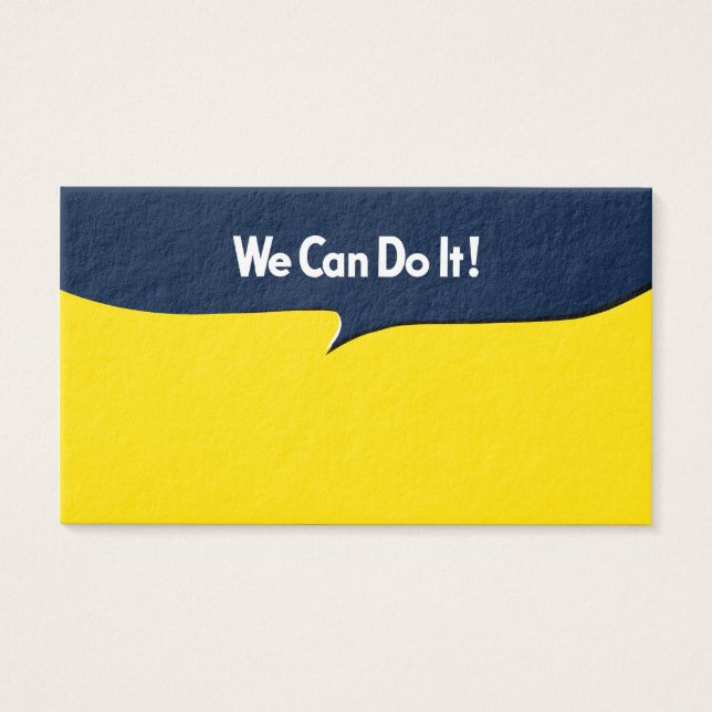 Vi kan göra det visitkort (Framsidan)