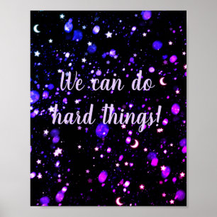 Vi kan göra hårda Saker motiverade Poster