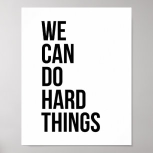 Vi kan göra hårt Sak Poster
