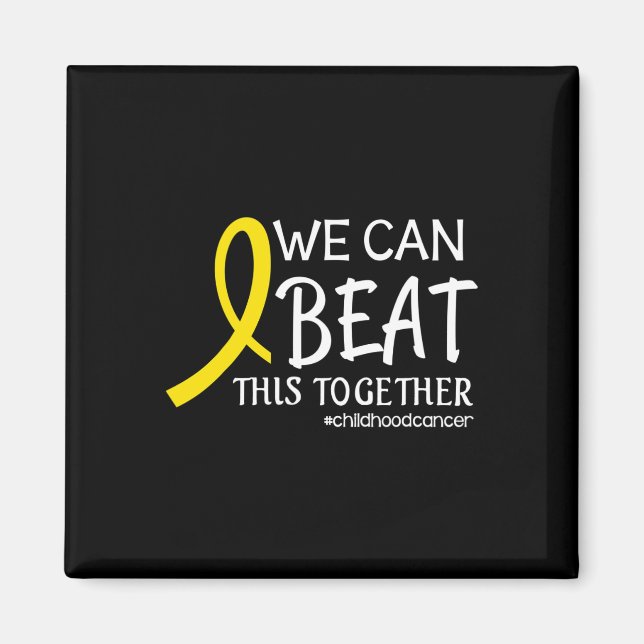 Vi kan hantera detta tillsammans med barncancervår magnet (Framsidan)