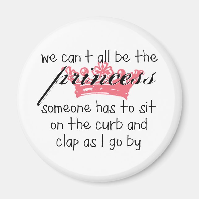 Vi kan inte alla vara prinsessan magnet (Framsidan)