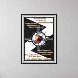 Vi kan inte äta pengar! canvastavla