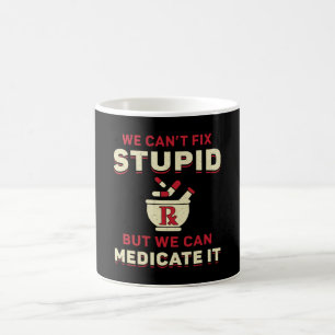Vi kan inte åtgärda stoppade apotek kaffemugg