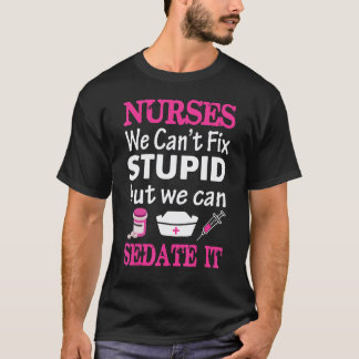 Vi Kan Inte Fixa Dumhet Men Vi Kan Lugna Ner Det R T Shirt