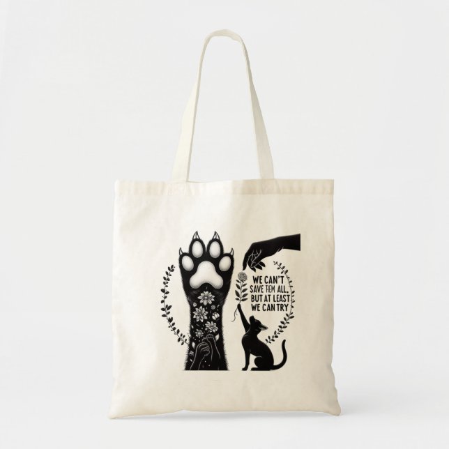 Vi kan inte Spara dem alla - Cats Tote Bag Tygkasse (Framsidan)
