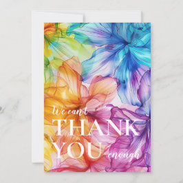 Vi kan inte tacka dig nog med Etheral Bloom Tack Kort