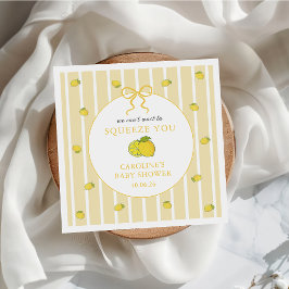 Vi kan inte vänta med att krama dig Lemon Baby Sho Pappersservett