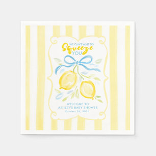 Vi kan inte vänta på att krama dig Lemon Baby Show Pappersservett