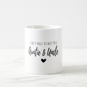 Vi kan inte vänta på att träffa dig. kaffemugg