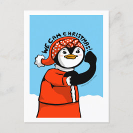 Vi kan jul Penguin Helg Vykort