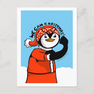 Vi kan jul Penguin Helg Vykort