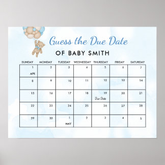 Vi Kan Knappast Vänta Baby Shower Beräknad Förloss Poster