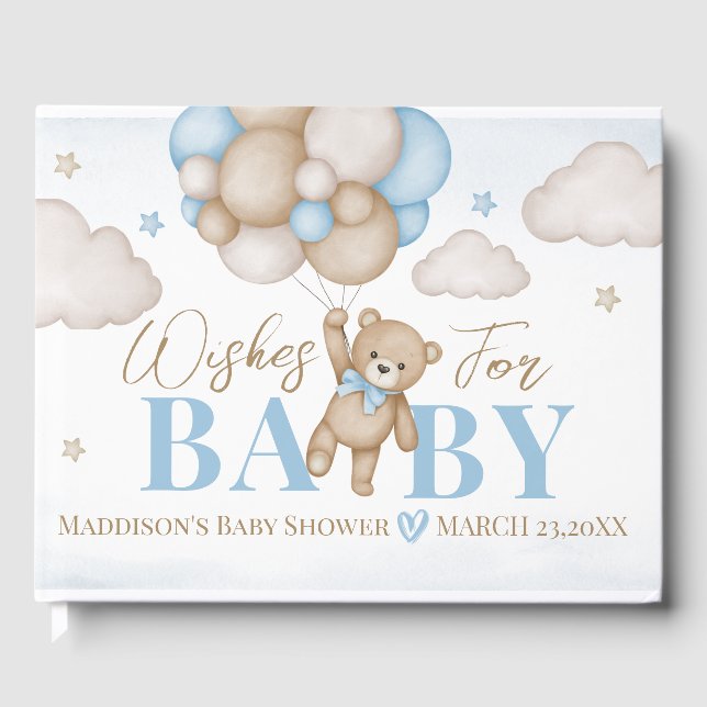 Vi Kan Knappast Vänta Baby Shower Gästbok (Framsida)