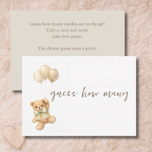 Vi Kan Knappast Vänta Baby Shower Gissa Hur Många Tack Kort