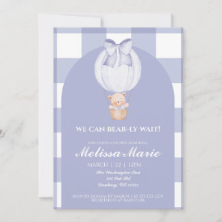 Vi Kan Knappast Vänta Baby Shower Inbjudan
