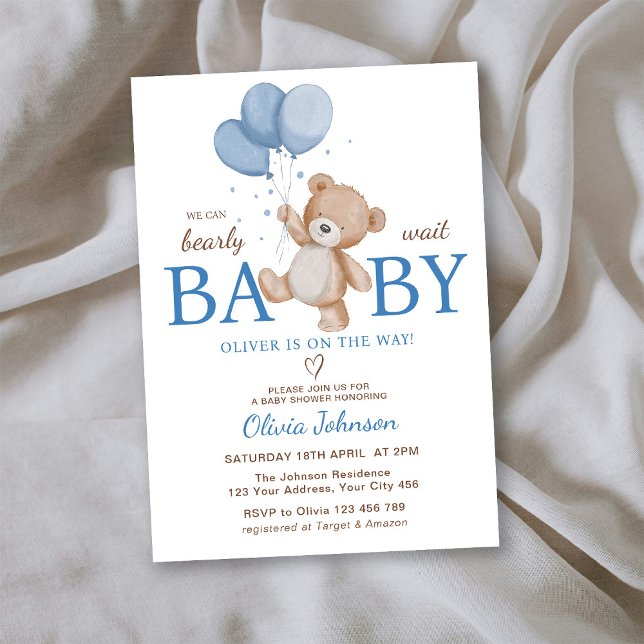 Vi Kan Knappast Vänta Baby Shower Inbjudningar (Skapare uppladdad)