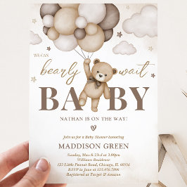Vi Kan Knappast Vänta Baby Shower Inbjudningar