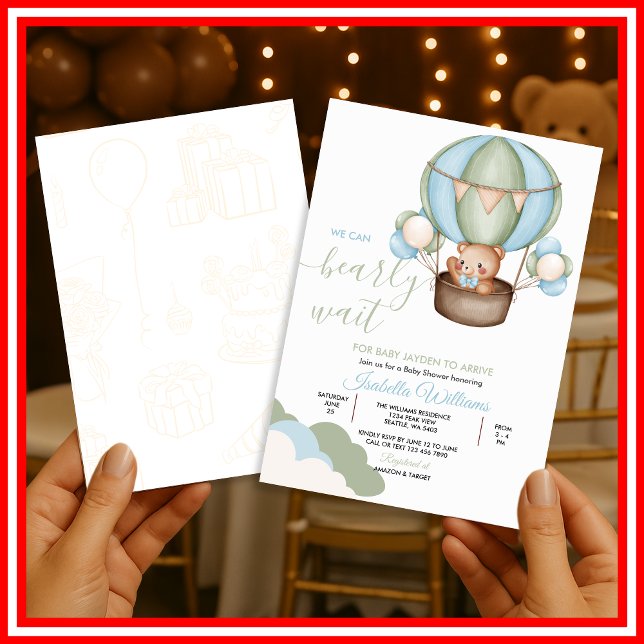 Vi Kan Knappast Vänta Baby Shower Inbjudningar (Skapare uppladdad)