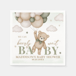 Vi Kan Knappast Vänta Baby Shower Pappersservett