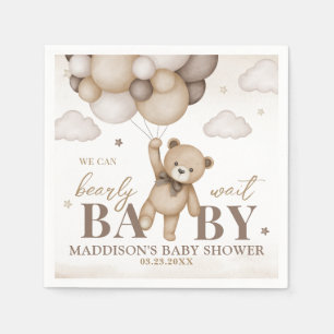 Vi Kan Knappast Vänta Baby Shower Pappersservett