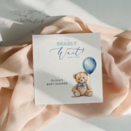 Vi Kan Knappast Vänta Baby Shower Pappersservett