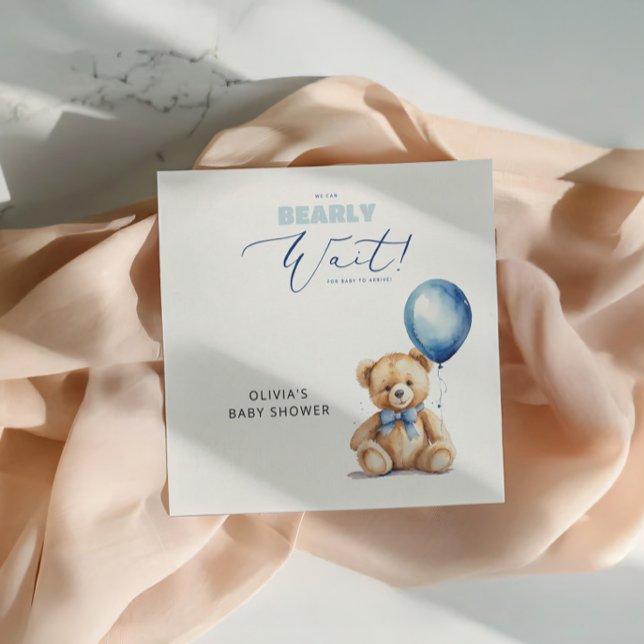 Vi Kan Knappast Vänta Baby Shower Pappersservett (Skapare uppladdad)