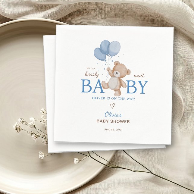 Vi Kan Knappast Vänta Baby Shower Pappersservett (Skapare uppladdad)