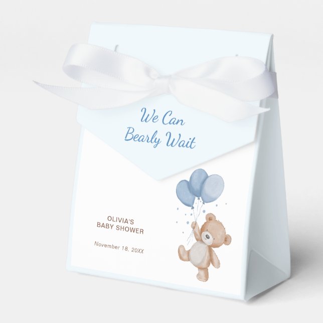 Vi Kan Knappast Vänta Baby Shower Presentaskar (Framsidan Sidan)