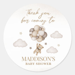 Vi Kan Knappast Vänta Baby Shower Rund Klistermärk Runt Klistermärke
