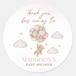Vi Kan Knappast Vänta Baby Shower Rund Klistermärk Runt Klistermärke