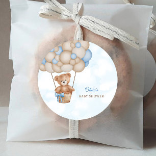 Vi Kan Knappast Vänta Baby Shower Runt Klistermärke