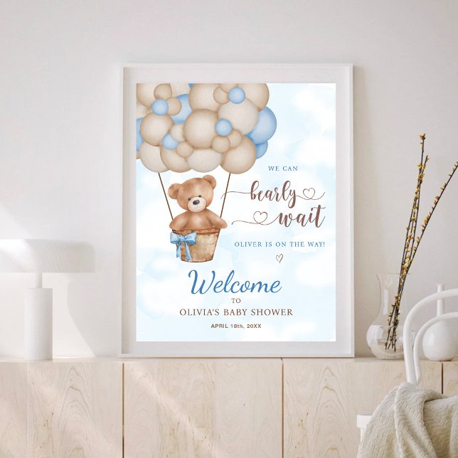 Vi Kan Knappast Vänta Baby Shower Välkomstskylt Poster (Skapare uppladdad)