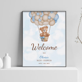 Vi Kan Knappast Vänta Baby Shower Välkomstskylt Poster