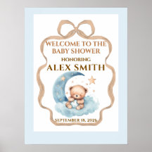 Vi Kan Knappast Vänta Baby Shower Välkomstskylt Te