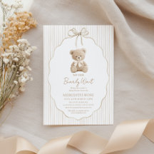 Vi Kan Knappast Vänta Babykalas Pojke Beige Ränder