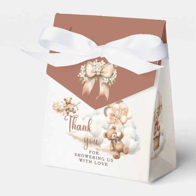 Vi Kan Knappast Vänta Cub Brun Baby Shower Presentaskar (Framsidan Sidan)