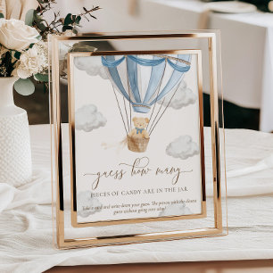 Vi Kan Knappast Vänta Gissa Hur Många Baby Shower Poster