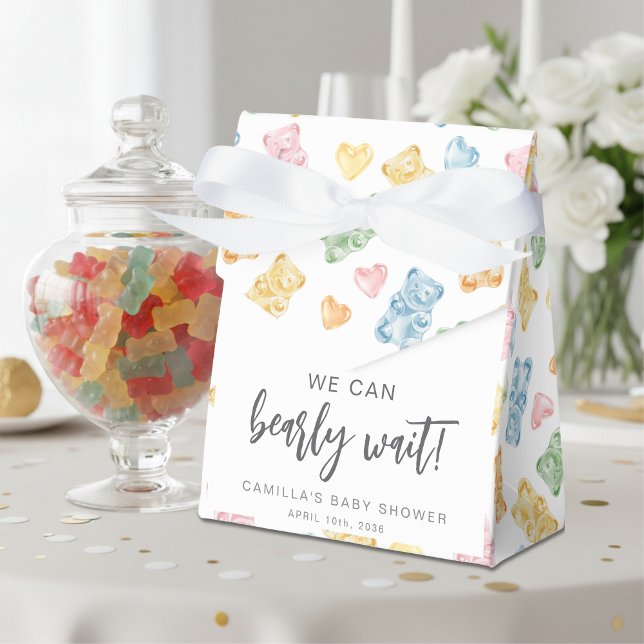 Vi Kan Knappast Vänta Gummibjörnar Baby Shower Presentaskar (Skapare uppladdad)