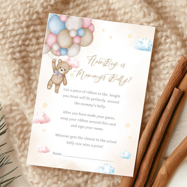 Vi Kan Knappast Vänta Könsbestämning Hur Stor Matc (Bear Gender Reveal Game)