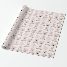 Vi Kan Knappast Vänta Nallebjörn Rosa Babykalas Presentpapper