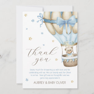 Vi Kan Knappast Vänta Pojk Babyshower Tack Kort